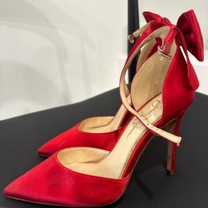COPY - Jessica Simpson Beautiful Red Bow high heels 👠